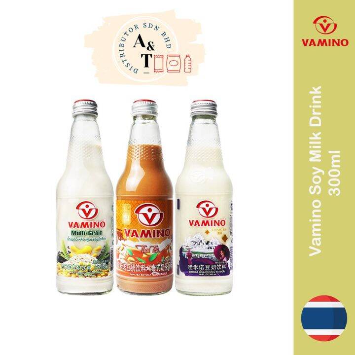Thailand Imported Vamino Soy Milk Drink (300ml) 泰国进口 Vamino 哇米诺豆奶饮料早餐豆奶