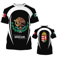 2023 Mexico T-shirt For Men 3D Flag Mexican Graphic Print T Shirt Oversized Short Sleeve Vintage Tops Tee Shirt Man Clothing Camiseta