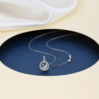 Green Purple Swan Pendant Necklace 100 925 Sterling silver Round Shape Animal Necklace for Girl Party Statement Jewelry CN-841