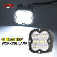 BuyV 54W หม้อไฟ LED ไฟตัดหมอก3000LM Off-Road ไฟขับรถไฟลูกบาศก์ LED Spot Flood Combo ทำงานไฟสำหรับรถจิ๊ปรถ SUV รถ ATV รถบรรทุกเรือแทรคเตอร์