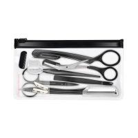 9 in One Black Eyebrow Trimming Clip Small s Stainless Steel Eyebrow Scraper Comb Eyebrow Tool Sets