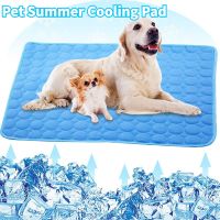 【LZ】 Summer Dog Cooling Mat Pet Ice Pads Cat Breathable Blanket Cat  Washable Sofa Breathable Pet Dog Bed Pet Mat For Dogs