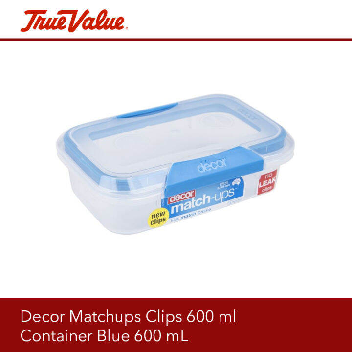Decor Matchups Clips 600 ml Container Blue 600 mL Lazada PH