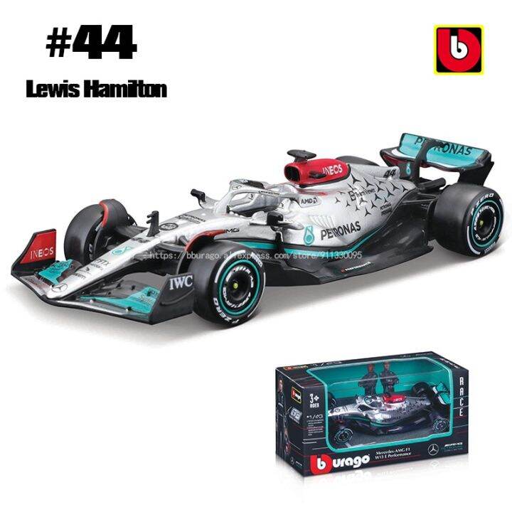 urago-1-43-2022-f1-mercedes-amg-w13-44แฮมิลตัน-63จอร์จรัสเซลของเล่นอัลลอยโมเดลรถยนต์ซุปเปอร์ฟอร์มูล่า