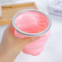 [DOW] Portable Camping Silicone Collapsible Travel Water Cup for Outdoor Drinking