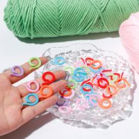 ¤❈▪ 100PCs S/M Plastic Knitting Stitch Markers Spiral At Random Color Needle Clip Crochet Stitch Lock Knit Sewing Tool Accessories