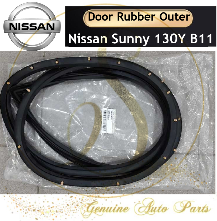 (100% ORIGINAL) NISSAN SUNNY 130Y B11 PINTU GETAH LUAR DOOR RUBBER ...