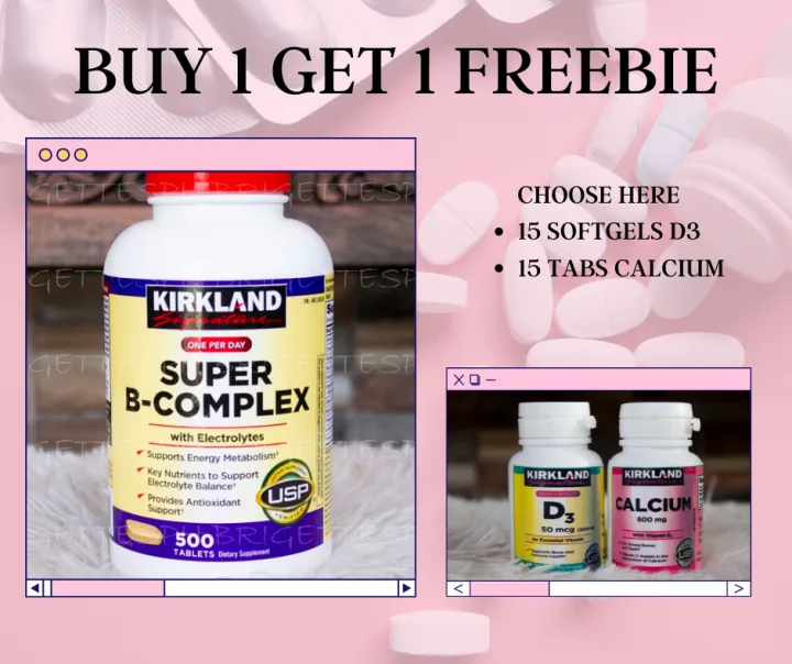 Kirkland Super B-Complex 500 Tablets | Lazada PH