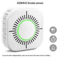 High Sensitive RF433 and Independent Smoke Detector Wireless Smoke Fire Alarm Sensor Security Protection Alarm for Home Schools