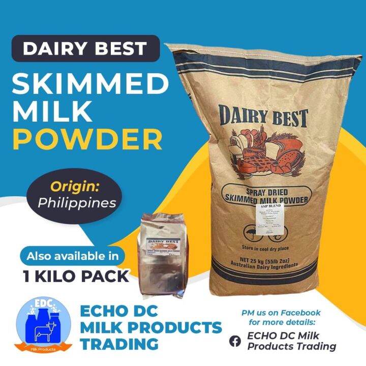 DAIRY BEST SKIMMED MILK POWDER (1 kilo poch) Lazada PH