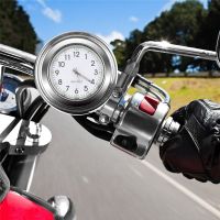 Fashion Motorcycle Bike Clock Chrome Waterproof  MotorHandlebar Mount Quartz  Watch Aluminum Luminous Clock MotorAccessori Adhesives Tape