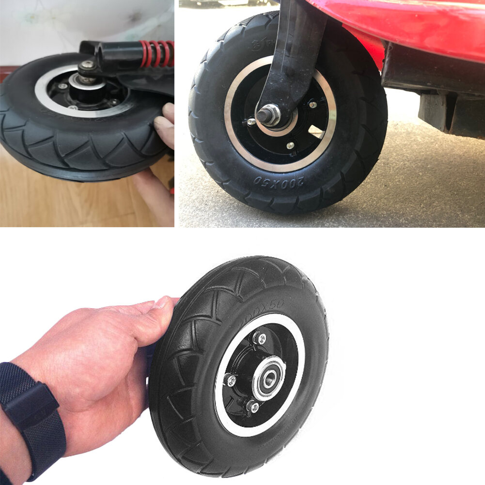 Electric Scooter Solid Wheel No Air 8 Inch Scooter Wheel With Solid Tire 200x50 