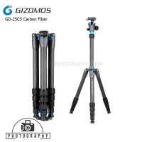 GIZOMOS GD-25C5 Carbon Fiber Tripod Kit (Blue)