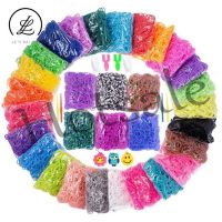 【hot sale】 ♝ B32 600 Pieces DIY Rainbow Woven Rubber Band Bags Supplementary Set Childrens DIY Bracelet Set Educational Toys Hand-Woven Small Rubber Band