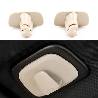 2Pcs Car ABS Interior Roof Hooks Clothes Hanger Hook Trim for Volvo V90 S90 XC40 XC60 XC90 2015-2020