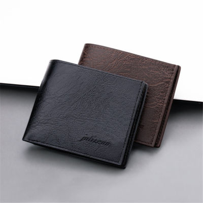 PU Leather Wallet Men Wallet Men Wallet Card Holder Black Short Wallet Card Holder Mens Purse Fashion Wallet