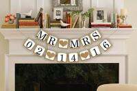 【CC】 1 X MRMRS  amp;Customized Date Wedding The Sign Decoration Supplies