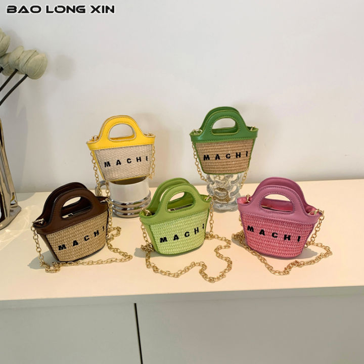 baolongxin-กระเป๋าฟางเด็ก-กระเป๋าอุปกรณ์เสริมกระเป๋าแฟชั่นเด็กผู้หญิงกระเป๋าหิ้วออกกระเป๋าถือของเด็กผู้หญิงส่งเอกสารเด็กกระเป๋าฟางเครื่องประดับกระเป๋าแฟชั่นสาวๆกระเป๋าหิ้วออกกระเป๋าถือของเด็กผู้หญิงกร