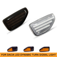 2Pcs Repeater Blinker LED Side Turn Signal Light For Dacia Logan II Sandero II Duster 2018~ Car Styling