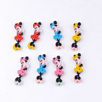 10Pcs Random mixed Multicolor Christmas Style Round 2 Holes Wood Painting Sewing Buttons Scrapbooking 39x14mm F0036 Haberdashery