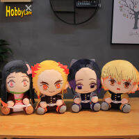 HOBBY อนิเมะของเล่นกำมะหยี่ยัดไส้ฆ่าปีศาจขนาด20ซม. ตุ๊กตาการ์ตูนกำมะหยี่น่ารักสำหรับแฟนๆ Kado Ulang Tahun