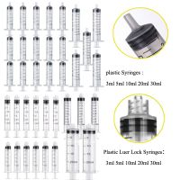 ；【‘； 3Ml/5Ml/10Ml/20Ml/30Ml Plastic Luer Lock Syringes Hydroponic Measure  Disposable Sampler Injector For Feed Small Cat Dog Tree