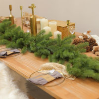 【cw】Artificial Christmas Luxury Pine Needles Cypress Vine Garland Decoration Ivy Greenery Plant for Home Indoor Bedroom Table Decor ！