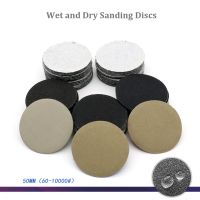 5/10/20/50/100pcs 50mm Wet and Dry Sanding Discs Grit 60-10000 2 Hook Loop Polishing Sandpaper