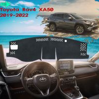 เสื่อแดชบอร์ด2020สำหรับโตโยต้า Rav4 XA50 2019แผ่นรองป้องกันแผ่นป้องกันแผ่นบังแดดเบาอุปกรณ์แต่งรถ RAV 4 XA 50