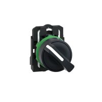 XB5AD21  :  สวิตซ์ซีเลคเตอร์ 2 ตำแหน่ง แบบค้าง, Ø22mm, แบบพลาสติก, 1NO - Schneider Electric - Selector Switches by pik2pak.com