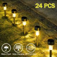 Solar Outdoor Lights Garden Lamp Solar Powered Waterproof Landscape Path Outdoor for Yard Backyard Lawn Patio Decorative Outdoor Lighting