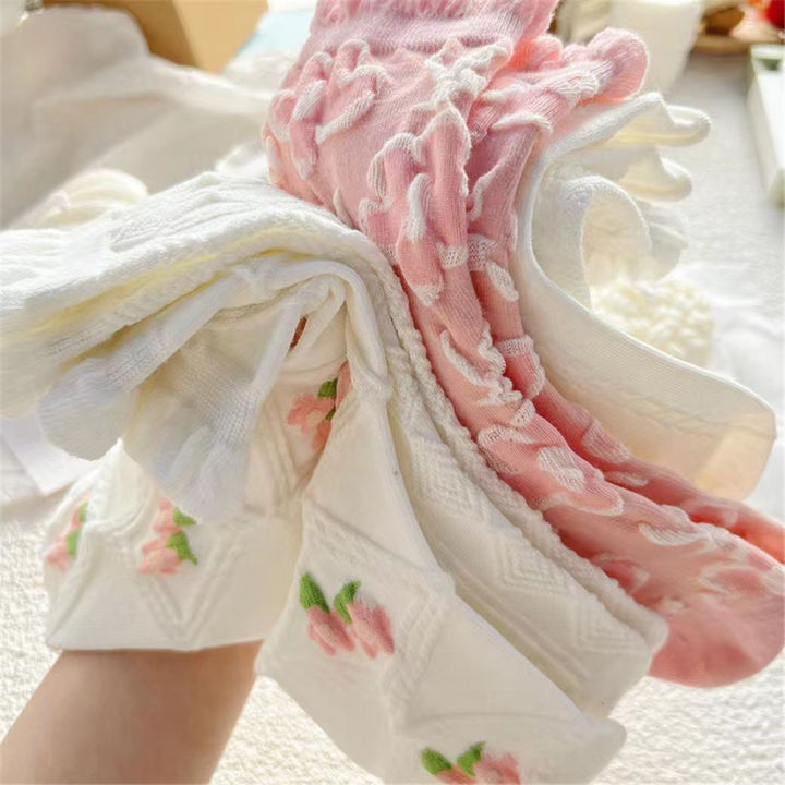 college-students-lace-socks-cherry-blossom-socks-students-lace-socks-harajuku-lolita-socks-girl-socks