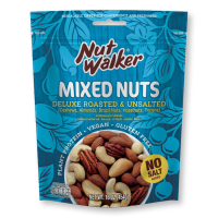 Nut walker Mixed Nuts Deluxe Roasted &amp; Unsalted นัท วอล์คเกอร์ มิกซ์นัท เดอลุกซ์ ไม่ใส่เกลือ 454 กรัม