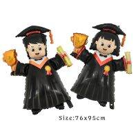 hotx【DT】 95cm Foil College Students Graduation Decorations 2023 for Boy/Girls