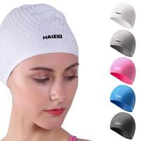 Women Silicon Swimming Caps Adults Waterproof Large Men Swimming Pool Hat Non-Slip Waterproof Swimming Shower Hats Swim Caps