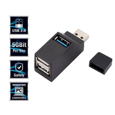 USB 3.0 Whistler Hub สำหรับอุปกรณ์คอมพิวเตอร์็ปท็อปเต้าเสียบไฟตัวเมีย3หลายพอร์ตกล่องขยายสัญญาณ Feona