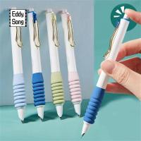 EDDY SONG เครื่องเขียนสเตชันเนอรี น่ารักมากๆ 0.38มม. การแก้ไขท่าทางปลายปากกา สีสันสดใส พับเก็บได้ ปากกาหมึกหมึก ปากกากดเขียน ปากกาหมึกซึมสำหรับเขียน ปากกาหมึกซึมแบบกด