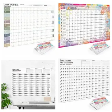 2024 Wall Hanging Calendar Yearly Daily Schedule Planner Calendar To Do List  Annual Agenda Organizer Home Office Check List - AliExpress