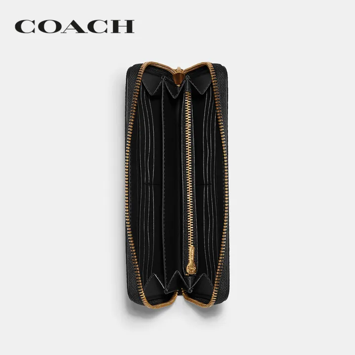 coach-กระเป๋าสตางค์ผู้หญิงรุ่น-long-zip-around-wallet-in-signature-canvas-สีน้ำตาล-c4452-imaa8