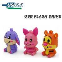 usb flash drive lovely cute animal pen drive donke pig tiger 4GB 8GB 16GB 32GB silicone U disk creative pendrive usb 2.0