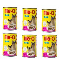 Me-o Cat Seafood 400g (6 can) อาหารแมว มีโอ แบบเปียกในกระป๋อง รสซีฟู๊ด