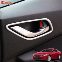 For Mazda 6 Atenza GJ 2013 2014 2015 2016 2017 Chrome Interior Inner Door Handle Cover Bowl Trim Frame Decoration Car Styling