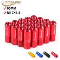 20PCS 60MM M12*1.5 Wheel Nuts New Racing Lug Wheel Nuts Screw Aluminum Lug Nut  M12X1.5 LC100442 Nails  Screws Fasteners