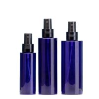 Blue Fine Mist ขวดสเปรย์ไหล่แบน Toner Water Liquid สกรูฟันสีดำ Sprayer 100200250Ml ขวดสเปรย์พลาสติก