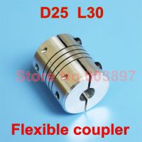 Coupler Coupling ยืดหยุ่นเพลา L30 D25 8มม. 10มม. สำหรับเครื่องพิมพ์3d Cnc มอเตอร์สเต็ป5/6/8/10// 12/12.7มม.