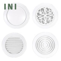 INI Decorative Air Vent Cover Round Ventilation Grill Outlet With Built-in Screen Mesh Adjustable Outlet For Wall Ceiling New