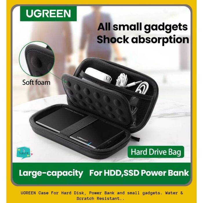 UGREEN Hard Case Travel Pouch Hard Disk HDD Power Bank Storage Bag
