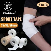 6Rolls Athletic Tape Cotton Foam Underwrap Physio Tape Sport Muscle Support for Knee Wrist Ankle finger adhesive elastic bandage