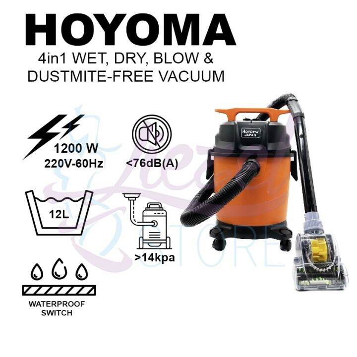 Hoyoma Japan and Proquip 3in1 Wet Dry Blow Vacuum Lazada PH