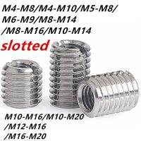 M4/M5/M6/M8-M20 SUS304 Di Dalam Luar Benang Berslot Adaptor Sekrup Kawat Sisipan Lengan Kacang Konversi Coupler Convey1266